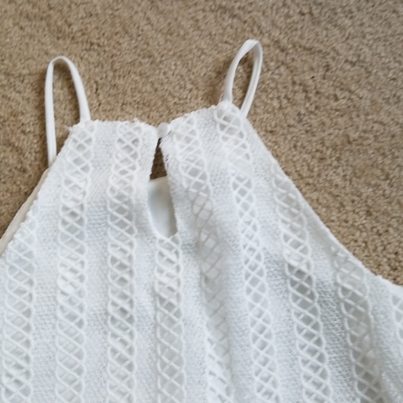 White Lace Racerback Top - Picture 3 of 8